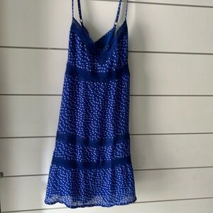 Abercrombie and Fitch blue polka-dotted tank dress